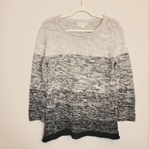 Velvet | Black & White Marled Sweater